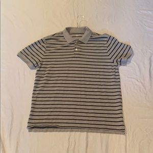 GAP (Gray/Black) striped polo